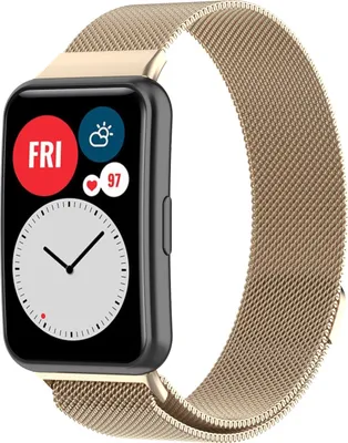 Produktbild von Strap-It Huawei Watch Fit Milanese Armband (Champagner)