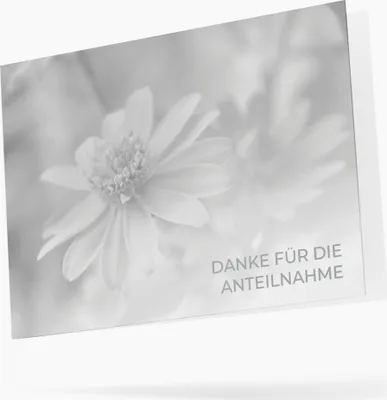 Produktbild von Friendly Fox Danksagungskarten Trauer mit Umschlag, 12 Trauerkarten Danksagung mit Umschlag "Gänseblümchen", Dankeskarten nach Beerdigung, Danke