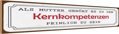 Produktbild von vianmo Holzschild 10x46 cm als Mutter gehört es zu den Familie Freunde