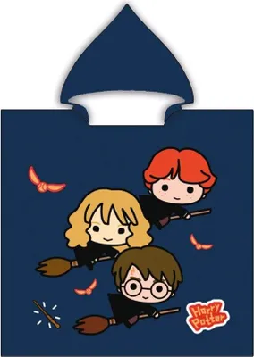Produktbild von Harry Potter Badeponcho mit Kapuze 100 % Mikrofaser Komfort
