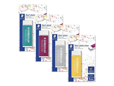 Image de STAEDTLER® 52650E1BK1 Gomme en plastique colorée, 1 pièce