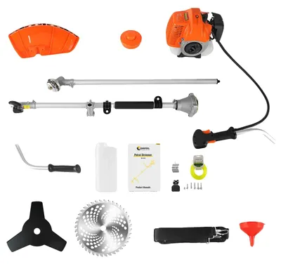 Obrázok produktu pre Kosačka na trávu, motor 52 cm³, funkcia 3 v 1, oranžová 3 v 1