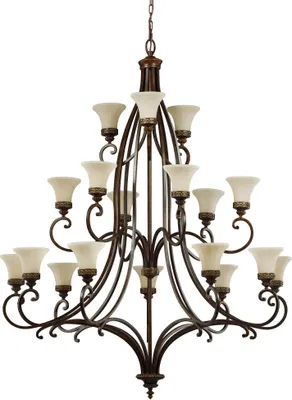 Produktbild von Elstead Drawing Room Kronleuchter E27 18-fach Walnuss