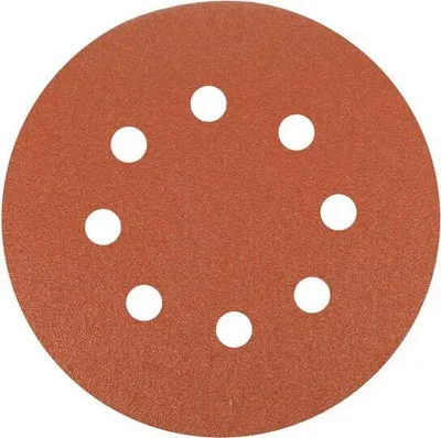 Produktbild von ITALKO Keramik Schleifscheiben P125 – 125mm 8 Löcher Klett Schleifpapier für Holz, Metall, Lack – 50 Stück im Set