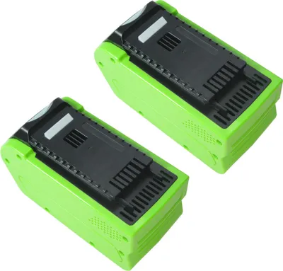 Produktbild von 2x Trade-Shop Li-Ion Akku 40V / 4000mAh für Greenworks GDC40 GD40TCSK4 GD40TCSK2 GD40TCS GD40STK4 GD40STK2X GD40ST GD40LM46SPK4 GD40BCBK4 GD40LM46SP
