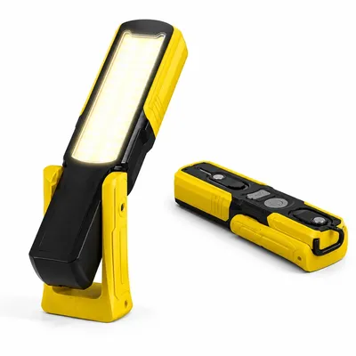 Produktbild von COB LED Werkstattlampe Akku 6000mAh, magnetische Arbeitsleuchte mit 360° Drehkopf, USB C Ladefunktion, Inspektionslampe für Auto Garage Camping