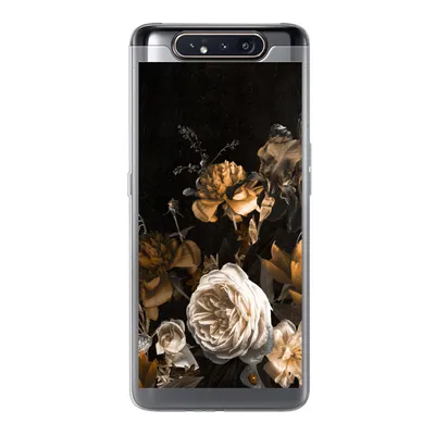 Produktbild von MuchoWow® Handyhülle Schutzhülle Hülle für Samsung Galaxy A80 Rose - Gold - Blumenstrauß Silikon Softcase Handy Hülle - Schutzdeckel