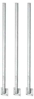 Produktbild von Universalpfosten | direkt gegen Platte geschweißt | zum Anschrauben | Länge 1150 mm | Pfosten 30 x 30 mm