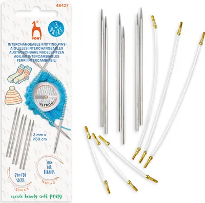 Produktbild von Pony 3 Pairs - Austauschbare Nadelspitzen, 3 mm