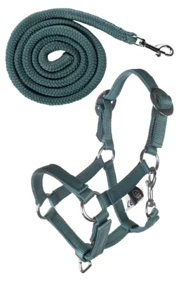 Obrázok produktu pre HKM Kids Halfter und Strick Hobby Horsing Basic Türkis