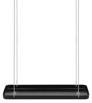 Produktbild von Esschert Design Pflanzentablett Schwarz rechteckig 38 x 15 cm - Metall