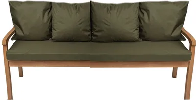 Immagine prodotto di Cuscini per panchina da giardino Verde| Seduta 170x60x7 + schienale 4x 56x50cm| Cuscini per altalena da giardino| Cuscini per mobili da giardino per 4 persone