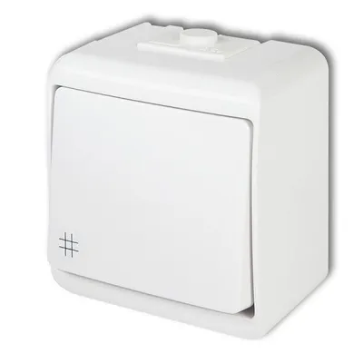 Obrázek produktu pro Vypínač č.7 nástěnný, IP54, bílý, Karlik