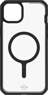 Produktbild von Itskins, Hybrid R Sling Magsafe verstärkte Hülle für Apple iPhone 15, Schwarz transparent