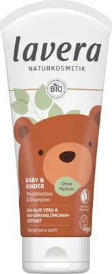 Image de Lavera Baby & Kinder sensitiv Lotion lavante & Shampooing. 200 ml