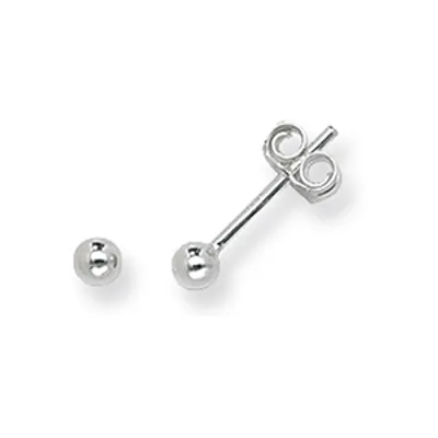 Produktbild von 925 Sterling Silber Damen - Kugel Ohrstecker - 3mm; TRS11495MM3