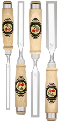 Produktbild von KIRSCHEN Stechbeitelsatz 4-tlg 10-16-20-26 mm mit Weißbuchenheft 1181000