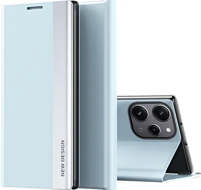 Obrázek produktu pro Pouzdro pro Xiaomi Redmi 12 /Poco M6 Pro 5G MagnetickéPolyuretanKožené Pouzdro s Funkcí Stojánku modré