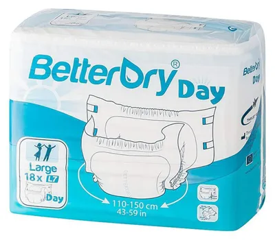 Immagine prodotto di BETTERDRY Slip per incontinenza giorno L7 110-150 cm 18 pezzi PZN 13866089
