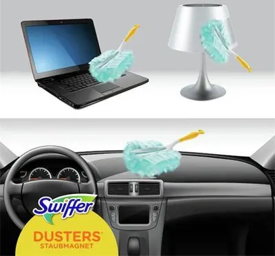 Image de Pince à épousseter "Duster", 4 pièces + poignée, SWIFFER PG600004