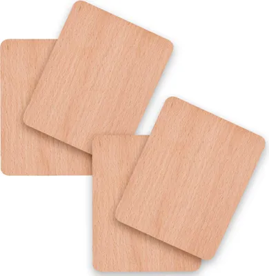 Produktbild von Syntrox Germany Universal Untersetzer Holz für Raclettepfännchen 4er Set
