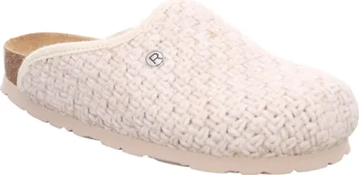 Produktbild von Rohde Damen Pantoffel Hausschuh Strickobermaterial Alba 6076, Größe:40 EU, Farbe:Beige