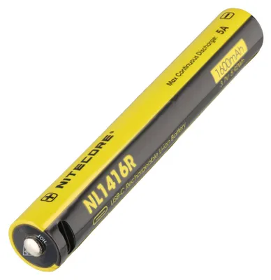 Zdjęcie produktu dla Akumulator litowo-jonowy Nitecore 3,7 V 1600 mAh 2x 14500 USB-C do latarki MT2A Pro