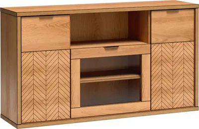 Produktbild von Sideboard mit Glasausschnitt modern in Eiche FABRIANO-161