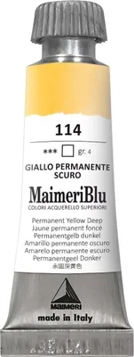 Immagine prodotto di Maimeri Blu Acquerello Permanente Giallo intenso 114 12 ml 1 pz