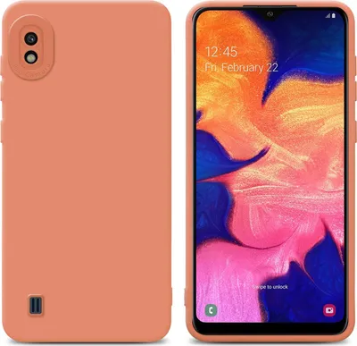 Obrázek produktu pro Cadorabo Case for Samsung Galaxy A10 Protective Case in Orange TPU Silicone Etui Case Kryt mobilního telefonu