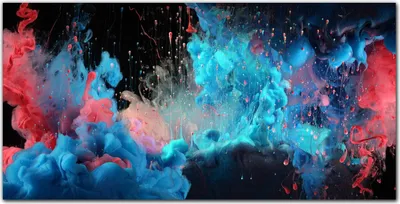 Produktbild von Coloray Bild aus Acryl 140 cm x 70 cm - Wanddekoration Küche Bild auf Acrylglas Dekoration Wohnzimmer Gehärtetes Acryl - Bunte Wolken