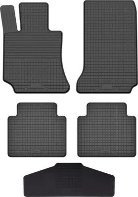 Produktbild von Gummi Fußmatten Set Für: Mercedes E W212 (2009-2016) Gummimatten Schwarz