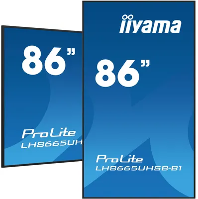 Image de IIYAMA 217.0cm(86") LH8665UHSB-B1 16:9  2xHDMI+DP+2xUSB IPS retail (Speditionsversand)