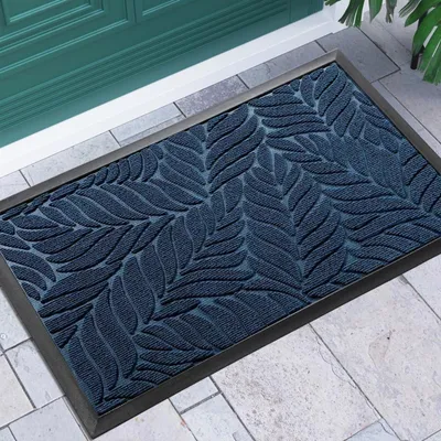 Obrázok produktu pre Podlahová rohož, 92 x 61 cm, protišmyková, určená na vonkajšie použitie, modrej farby