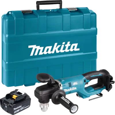 Produktbild von Makita DDA 450 T1K Akku Winkelbohrmaschine 18 V 70 Nm Brushless + 1x Akku 5,0 Ah + Koffer - ohne Ladegerät