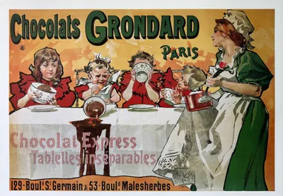 Image de Chocolat Grondard Paris - 50x70cm Affiche Poster
