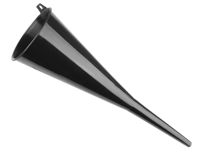 Zdjęcie produktu dla Lejek plastikowy, do płynów eksploatacyjnych, czasza 120 mm, długość 460 mm