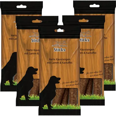 Produktbild von 5 x 200 g Schecker Hundesnack - Harte Kaustangen