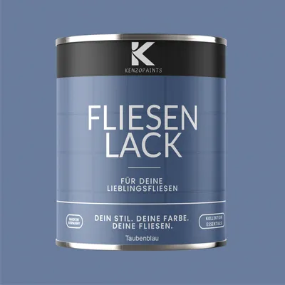 Produktbild von Kenzopaints 750ml Fliesenlack Fliesenfarbe - Taubenblau (RAL 5014)