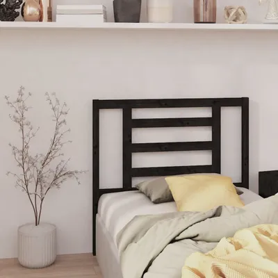 Produktbild von Kopfteil Schwarz 96x4x100 cm Massivholz Kiefer , Kopfteile Design 2024