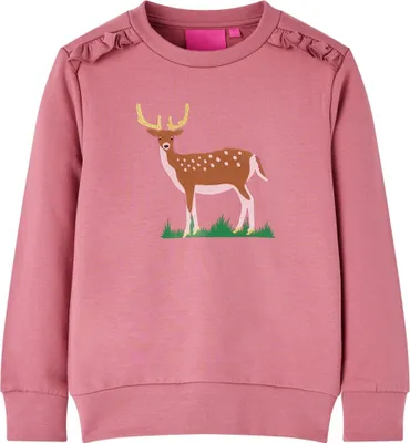 Produktbild von Kinder-Sweatshirt Himbeerrosa 128
