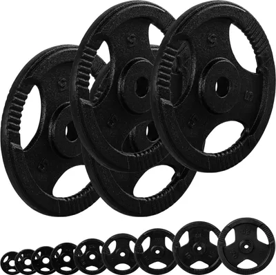Produktbild von MOVIT Hantelscheiben Set PRO, Gusseisen Gripper, 4x 5,0 kg, Gewichte