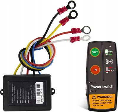 Produktbild von Kabelloses Seilwinden-Fernbedienungs-Set, 12 V 24 V Seilwinden-Fernbedienung, Hohe Empfindlichkeit, Universell für Auto, ATV, LKW
