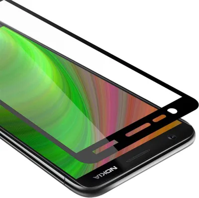 Obrázok produktu pre Cadorabo pancierová fólia pre Nokia 3.1 2018 ochranná fólia v čiernej farbe na celý displej tvrdené ochranné sklo