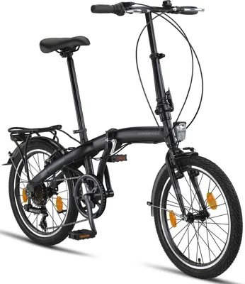 Produktbild von Licorne Bike Conseres Premium skladací bicykel 20 palcov - bicykel pre mužov, chlapcov, dievčatá a ženy - Shimano 6 rýchlostí - holandský bicykel