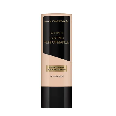 Produktbild von Max Factor Lasting Performance Long Lasting Make-Up langanhaltendes Make-up für eine einheitliche und aufgehellte Gesichtshaut 101 Ivory Beige 35 ml