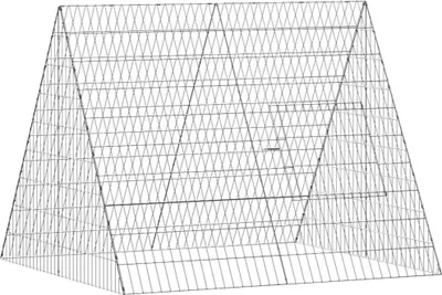 Obrázok produktu pre vidaXL Klietka pre králiky, strieborná, 110 x 100 x 85 cm, pozinkovaná oceľ