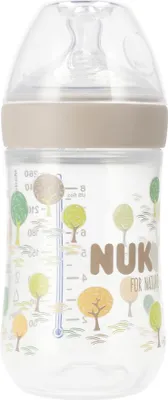 Produktbild von NUK For Nature Flasche mit Silikonsauger 260 ml M, verschiedene Farben 10742005