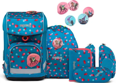 Produktbild von ergobag Schulranzen Cubo Light Schoolbag Set 5-teilig VoltiBär blau