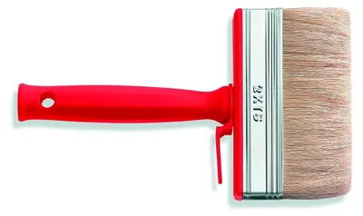 Produktbild von Flächenstreicher 30 x 120 mm, PET-Naturborsten-Mix, abschraubbar, mit Eimerhaken